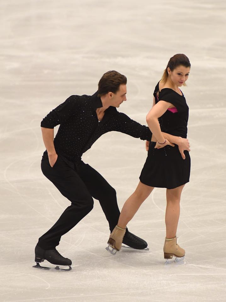 Natalia Kaliszek i Maksym Spodyriew na lodzie