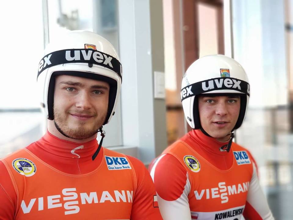 Wojciech Chmielewski i Jakub Kowalewski przed startem