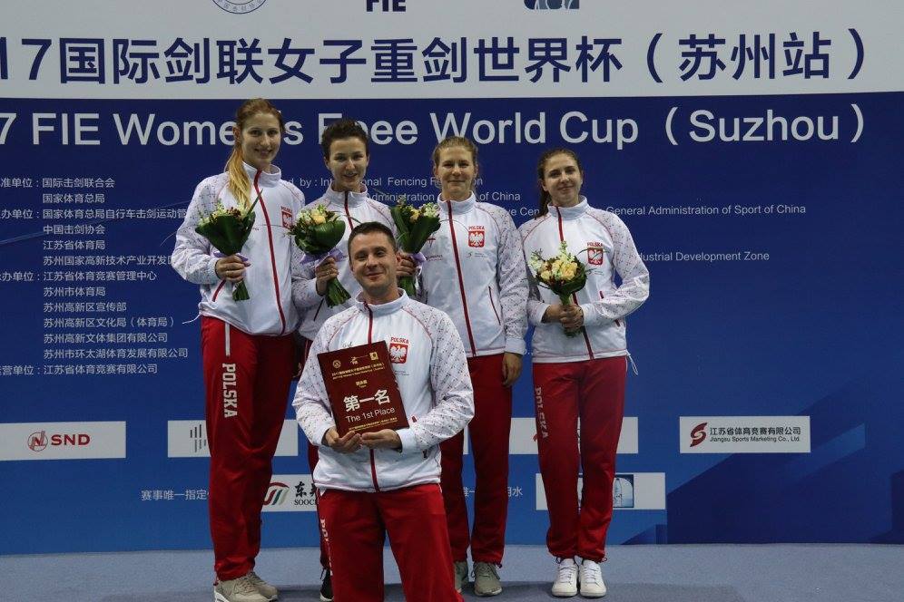 Magdalena Piekarska na podium