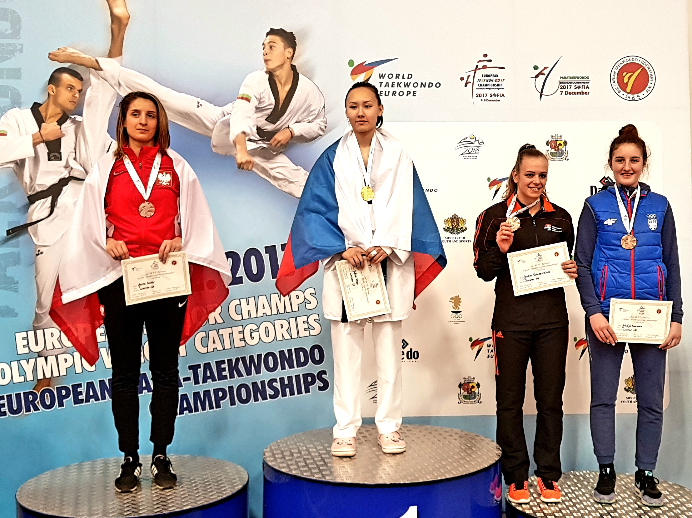 Anika Godel-Chełmecka na podium