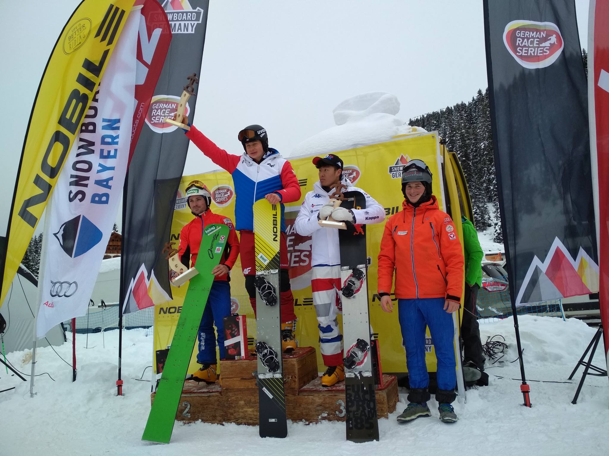 Michał Nowaczyk na podium