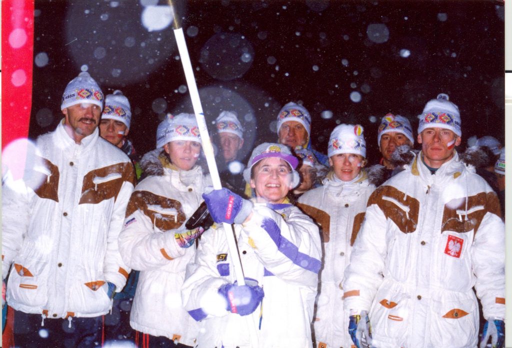 Bernadeta Piotrowska z ekipą