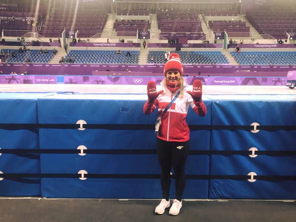 Magdalena Warakomska na torze olimpijskim