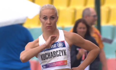 Karolina Kucharczyk przygotowuje się do swojej próby