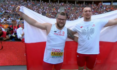 Wojciech Nowicki i Paweł Fajdek celebrują sukces