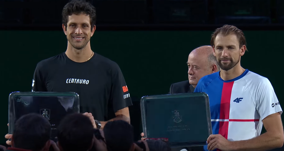 Łukasz Kubot wraz z Marcelo Melo