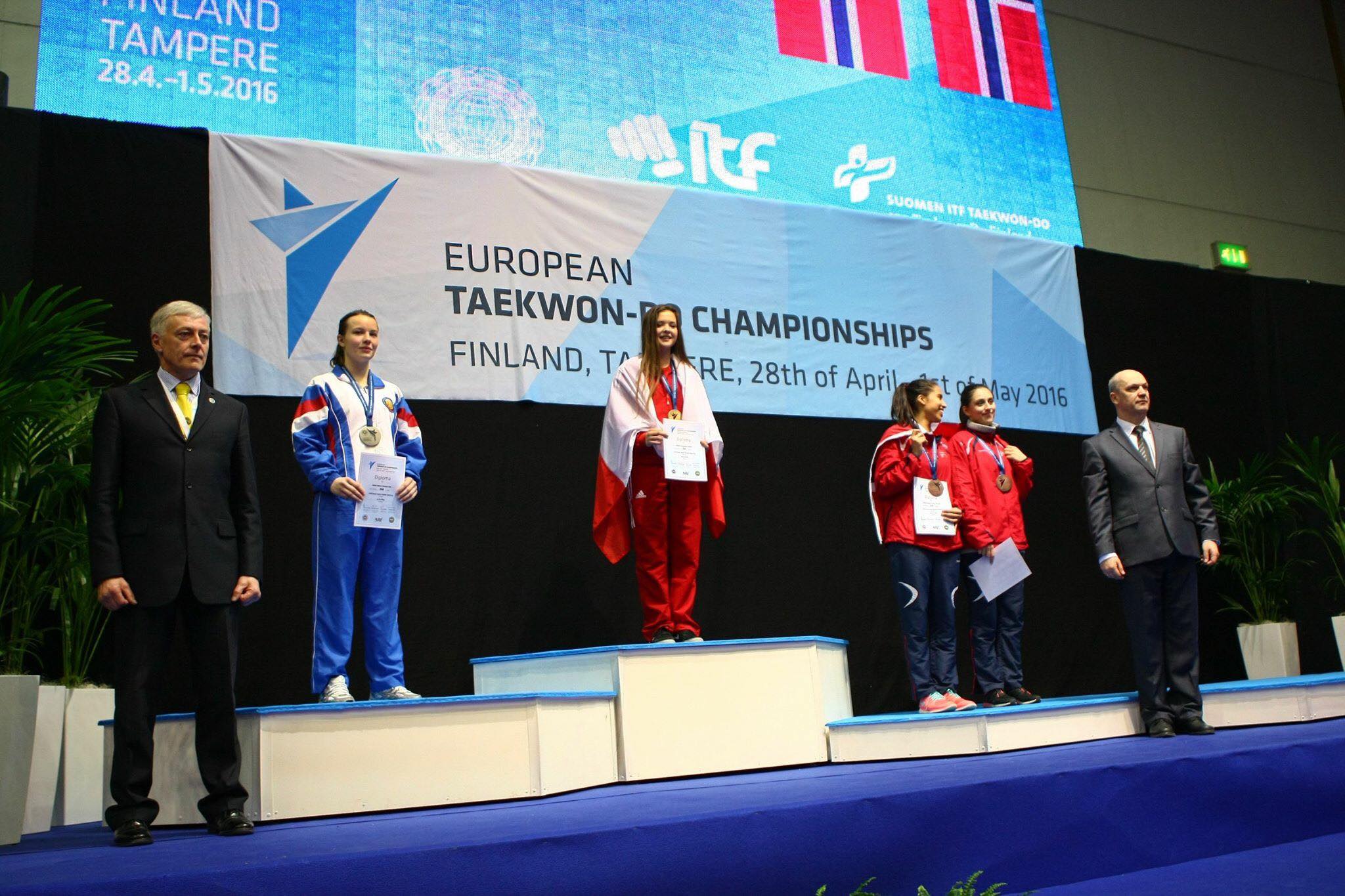 Kamila Kasprzak na podium