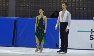 Natalia Kaliszek i Maksym Spodyriew na lodzie