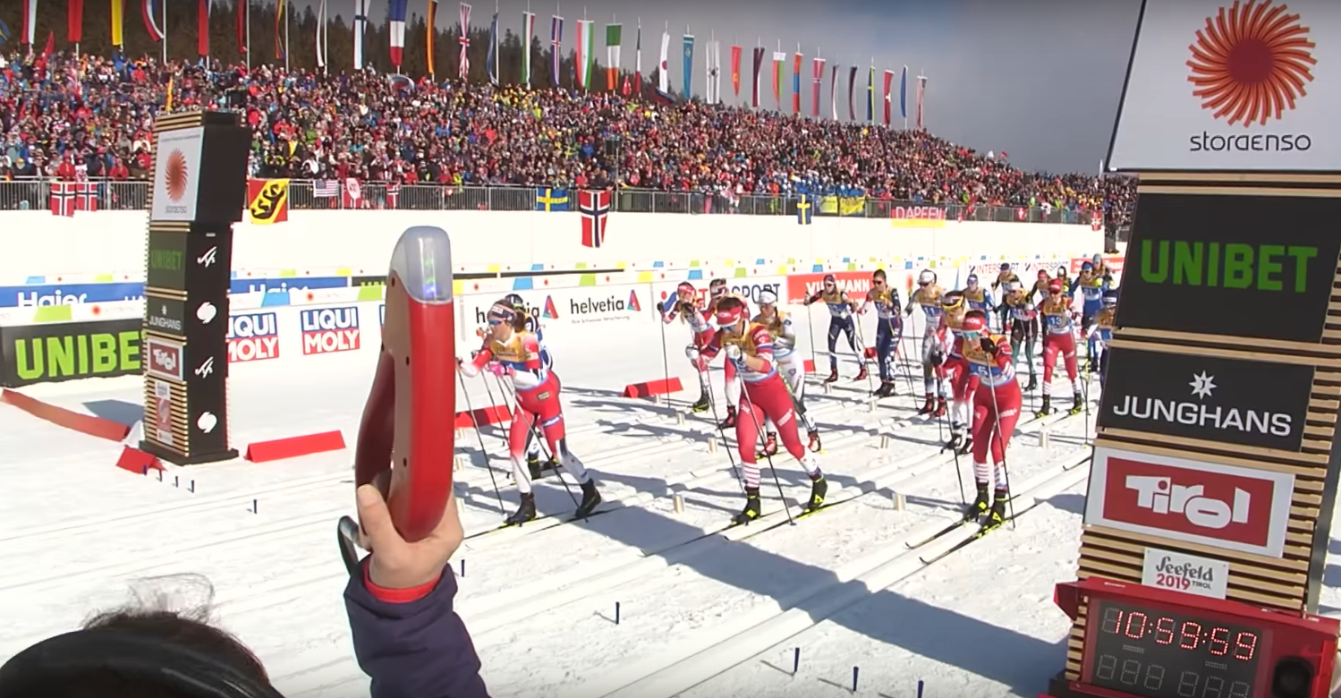 Therese Johaug i Izabela Marcisz na starcie