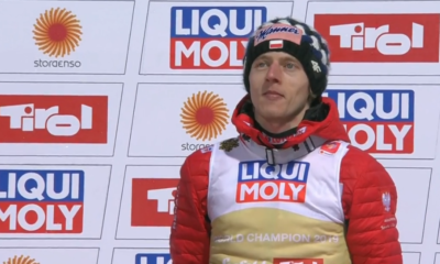 Dawid Kubacki na podium