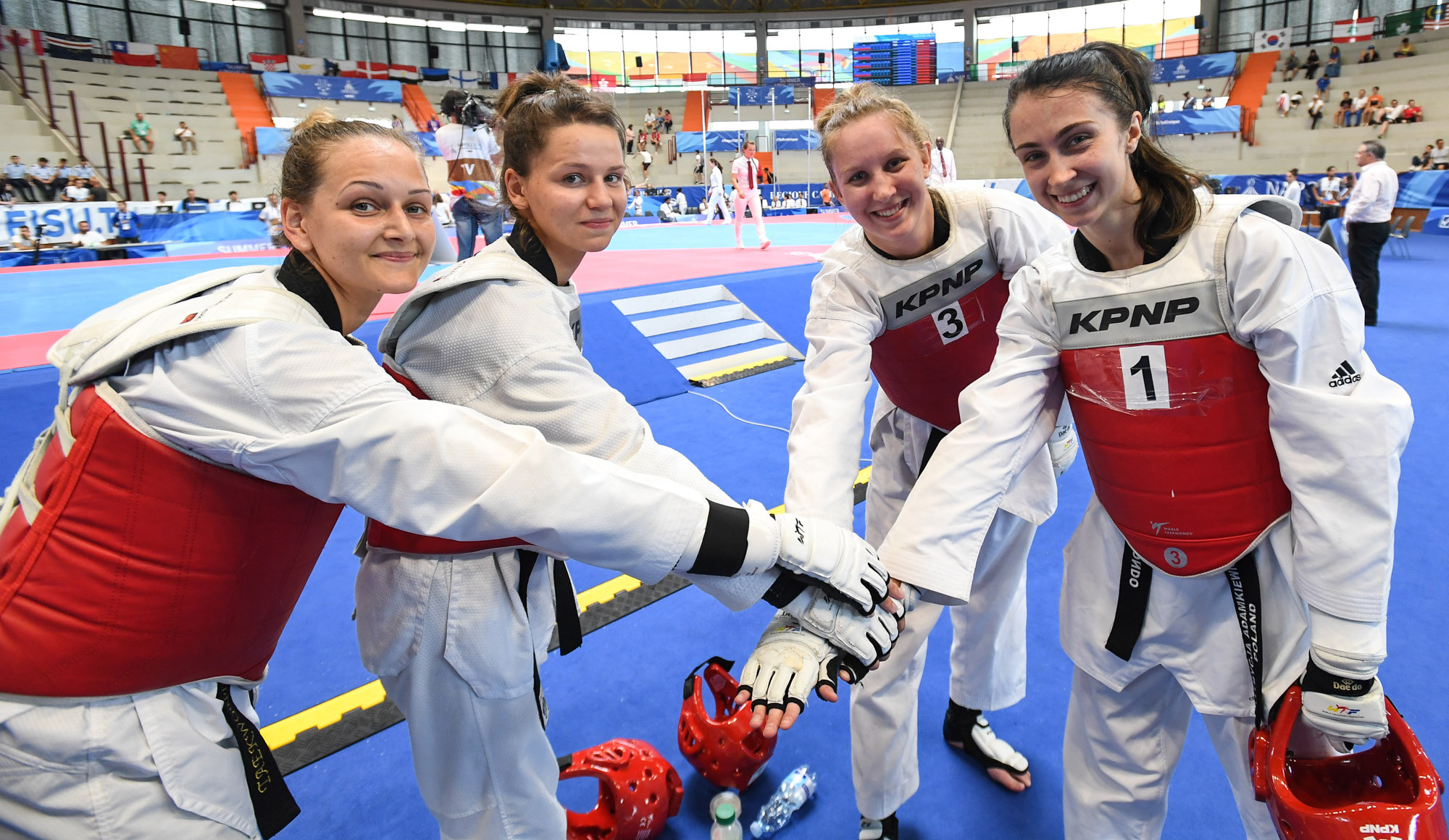 Patrycja Adamkiewicz, Gabriela Dajnowicz, Magdalena Leporowska i Karolina Ziejewska