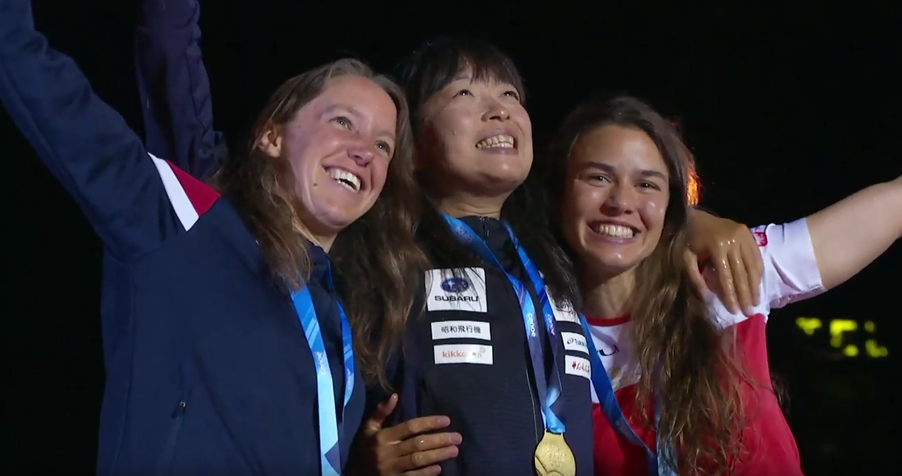 Zofia Tuła na podium