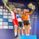 Marta Lach na podium ME