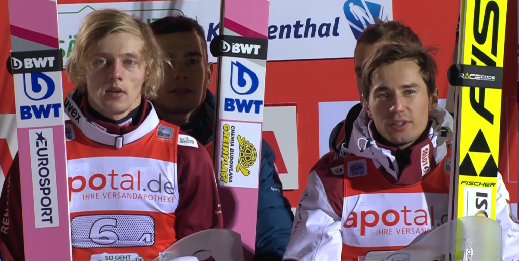 Skoki Polaków drużynówka - Dawid Kubacki, Piotr Żyła, Jakub Wolny, Kamil Stoch