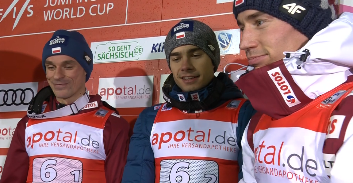 Jakub Wolny, Piotr Żyła, Kamil Stoch, Dawid Kubacki