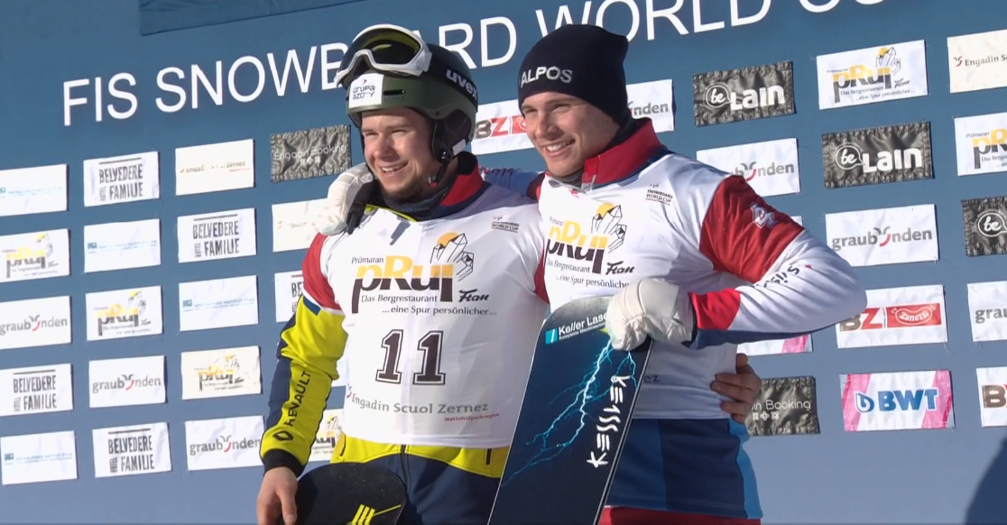 Oskar Kwiatkowski na podium